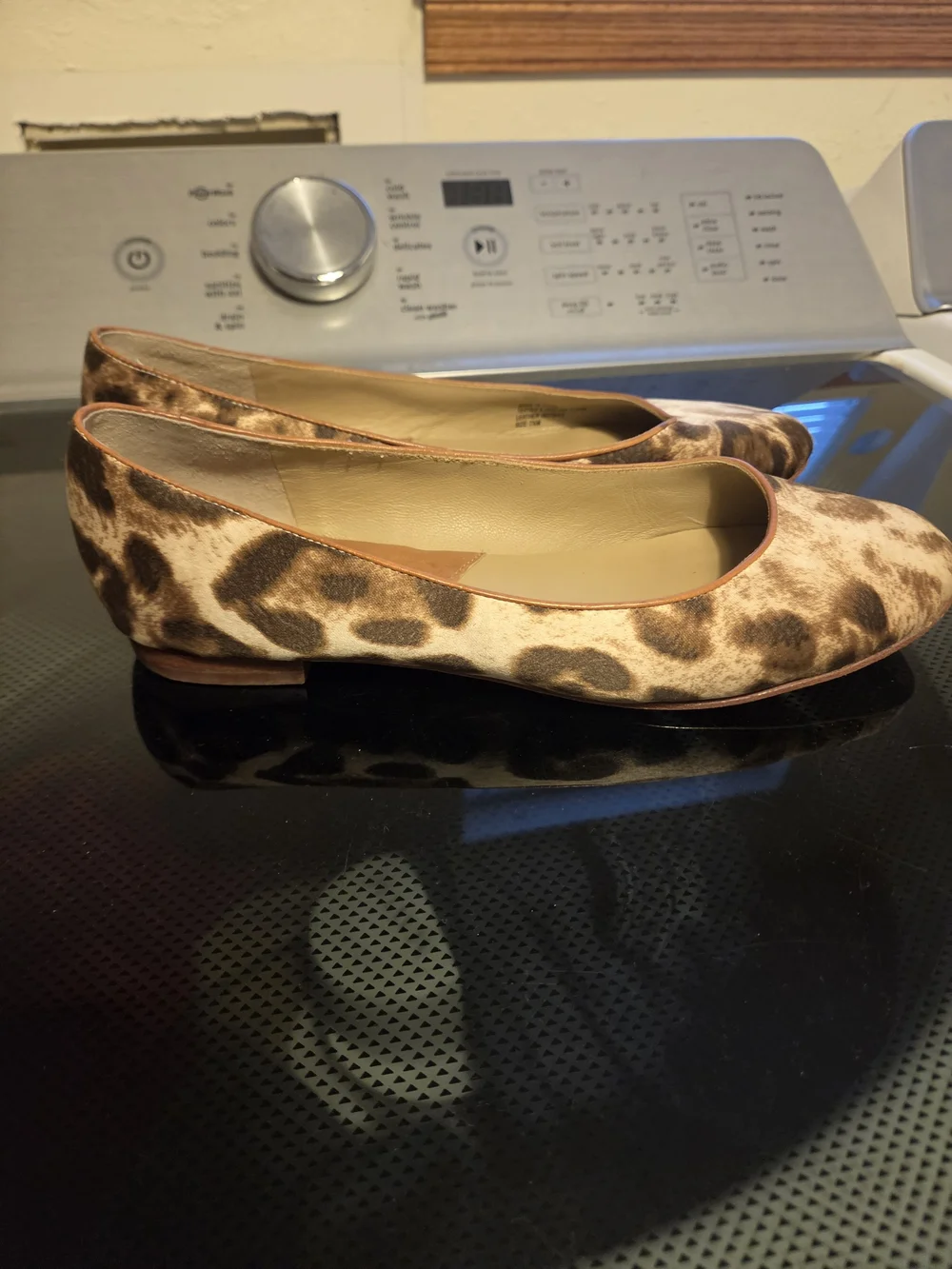 Michael Kors Leopard Print Ballet Flats in Brown and Tan